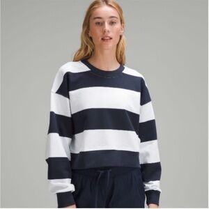 NWT Lululemon 'Perfectly Oversized' Cropped Crewneck Sweatshirt (PSTW) Sz 4 $118